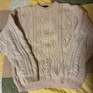 Cable Knit Sweater in Cream